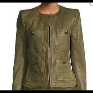 Veronica Beard Shanti Leather Jacket